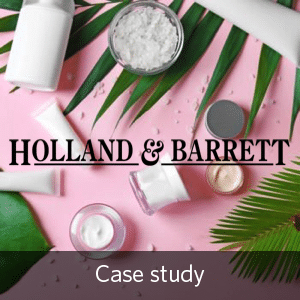 Holland & Barrett send personalized product recommendations using CRM data