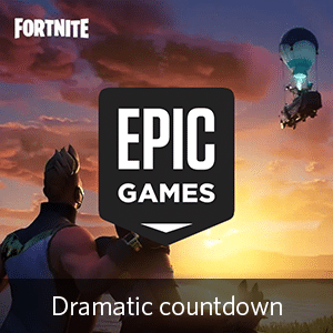 Epic Games Fortnite live countdown