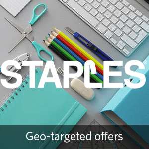 Staples geo targeted offers