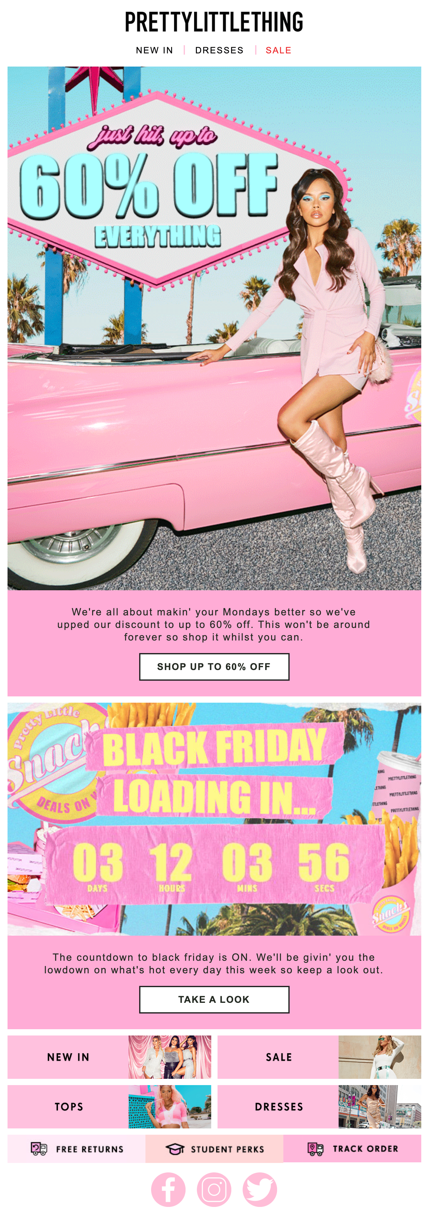 PrettyLittleThing Countdown to Black Friday